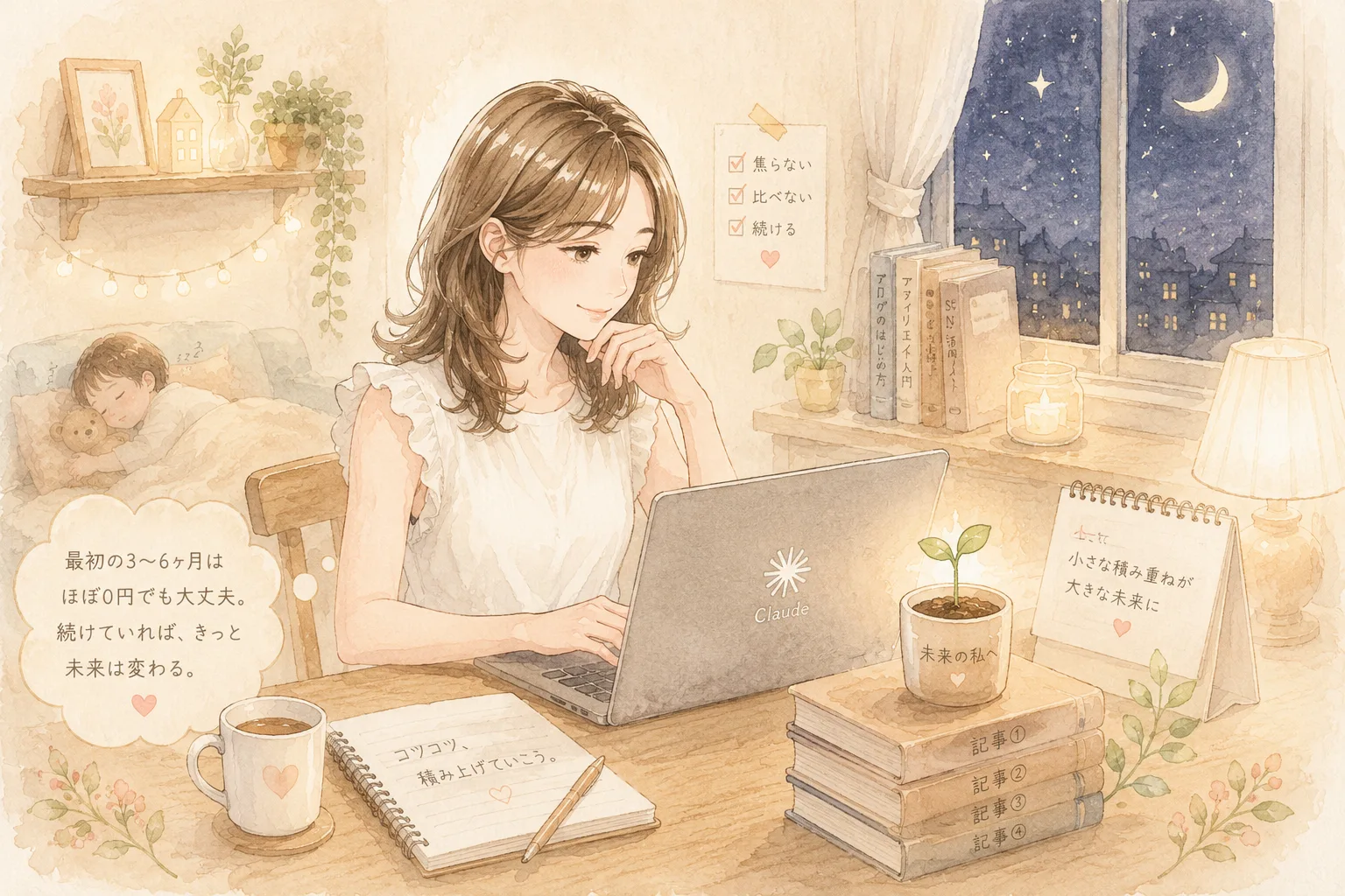 アフィリエイトはいつから稼げる?月1万円までの目安を考える主婦