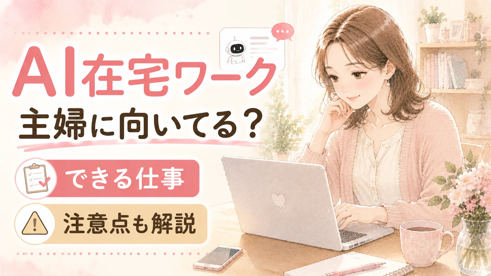 主婦向けAI在宅ワーク4選|育休中に始めた収益0円からの現実