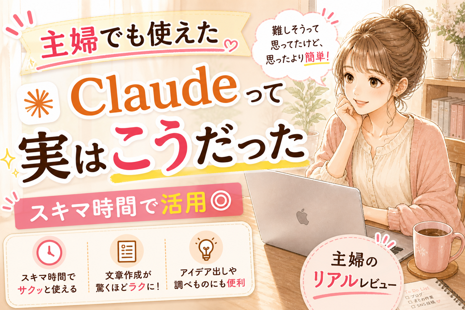 Claude（AI）って何？主婦が使ってみた正直レビュー