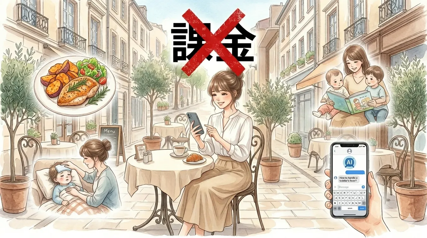 無料Geminiで十分な主婦の日常——カフェでAI活用しながら課金なし